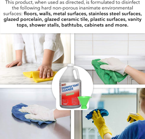 HARRIS 64 Commercial, 128oz (1 Mil-X Disinfectant Super-Concentrate, Makes Gallons of Ready to Use Spray, for Household