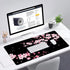 Gaming Mouse Pad with Stitched Edges, Sakura Cherry Blossoms Extended XL Desk Mat with Anti-Slip Base, 35''×15.7''