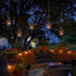 TWINKVILLA Decoration-4Pack Solar Lanterns Outdoor Waterproof, Rust Iron Cage Candle Holder with Flickering Solar