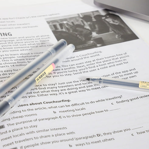 Black Gel Pens, 15Pcs 0.5mm Extra Fine Point, Quick Dry Ballpoint Pens for Japanese Office School Stationery Supply