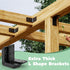 Furniture,16 2.4''x2.4''x1.2'' Braces,11-ga L Brackets for Wooden Pcs Corner Extra Thick Heavy Duty Shelf Bracket,Metal