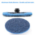 2 Inch, 46PCS, 1/4" LotFancy Sanding Disc for Die Grinder, Fine Grit Roll Lock Grinding Stripping Discs and Pad Holder