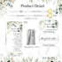 MotiMind 50 Sets Set, Wedding Guest Book Pens White Ballpoint Pens with Gold Heart Top, Thank You Cards Included, Sign