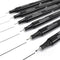 Zebra Zensations Technical Drawing Fineliner Pens - Full Set of 6 Grades, Black Ink