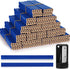Honoson 202 Pcs Carpenter Pencil Set, 200 Pcs Flat Construction Pencils with Ruler, 2 Pcs Sharpener for Woodworking