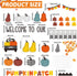 ZOIIWA Fall Pumpkin Bulletin Board Set, Thanksgiving Paper Cut-Outs, Blackboard Border Decor for Classroom Wall