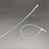 Pack of 1000pcs Snap Lock 5" Pin Adjustable Security Beaded Loop Tie Plastic Paper Prices Tag Fasteners - White