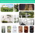 1/16 50M/165FT (50M, 165FT, 80) Wire Rope Kit,String Light Hanging Kit , Outdoor Light Guide Wire, Vinyl Coated