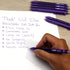 THINK2MASTER 24 Pens - Purple Ink, 0.7mm CGI Retractable Gel Pens, Medium Point Rollerball with Quick Drying Ink