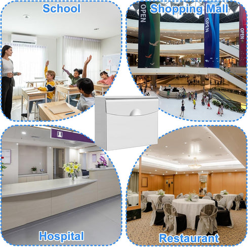 Sibosen 2 100 Pcs Sanitary Napkin Disposal Receptacle Stainless Steel Napkin Receptacle Tampon Disposal Bin