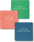 Motto of the Day Card Set by Compendium: 76 Unique Inspiring Statements with Desktop Stand