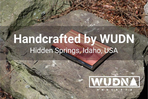 WUDN Handcrafted Business Card Holder Wallet for Men and Women, Holds 20-25 B-Cards or 8-10 Credit Cards, Wooden &