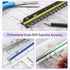 Mr. Pen- Architectural Scale Ruler, 12 Inch, 2 pcs, Black & White for Blueprints and Drafting