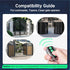 CreaCity M12 4-Button (2-Pack) Remote Control Transmitter for Swing/Sliding Gate Opener, Compatible with Lockmaster