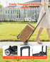 110 lbs 2 1 VEVOR Folding Hand Truck, Load Capacity, Collapsible Luggage Cart with Wheels & Elastic Rope, Utility Dolly