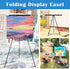 Falling in Art Aluminum Flip Chart Display Easel Stand, Adjustable Floor for Boardroom, 63 1/2'' High, Black