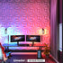40 3D 11.8"*11.8" 3D PCS Wall Panels for Interior Dcor White Wall Covering PanelsPVC Textured Tile for Living