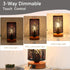 Bulb Table Lamp for Night Stands, Bedside Lamp with USB Port and Outlet, Touch Lamps for Bedroom, Bed lamp with Metal