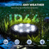 12 Pack SOLPEX Mini Solar Ground Lights, Solar Lights Outdoor Waterproof, Landscape Lighting for Garden Pathway