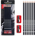 Professional Eraser Pencil Set, 6pc Eraser Pencils and 2pc Sharpener for Sketching and Charcoal Drawings