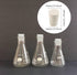 10 Pcs 1# White Solid Rubber Stoppers, Tapered Lab Plugs, Dia. 19mm x Dia. 14mm - Height 26mm