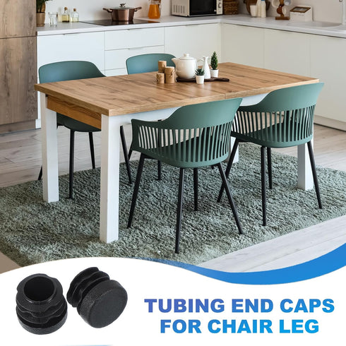 3/4 Inch 50 PATIKIL Plastic Tubing End Caps, Pcs Round Hole Plug Insert for Round Iron Pipe Chair Leg Table Bookshelves