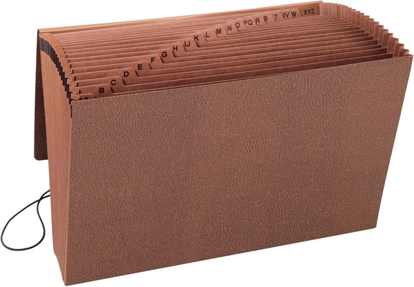 Smead TUFF Expanding File, 21 Pockets, Alphabetic (A-Z), Legal Size, Redrope (70320)