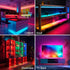 8 Counter, 13ft LAFULIT PCS RGB Under Cabinet Lights Kit, App and Remote Control Led Strip Lights, Music Sync Color