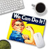 Inspirational Mouse Pad, Small Non-Slip Rubber Mousepad for Wireless Mouse with Personalized Custom Design We Can Do It