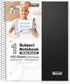 Dunwell 1-Subject Spiral Notebook, Black Plastic Cover, 100 Sheets (200 Pages) Wide Rule, 8x10.5 Paper