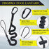 TRSMIMA Safety Tether Tool Lanyard - 5 Pack Stretch Strap Safety Fall Protection Tools Leash with Screw Lock Carabiner Clip Mountaineering Safety Compliance for Scaffold Erectors by TT TRSMIMA