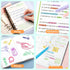 Bible Highlighters and Pens Kit, 22 Pack No Bleed, 10 Colors Gel Highlighters, 12 Colors Fineliner Pens with Storage Bag