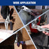 2-Piece Set, 6.5 Inch 10 Inch WORKPRO Locking Pliers Long Nose & Curved Jaw, CR-MO Steel Construction with Adjustable