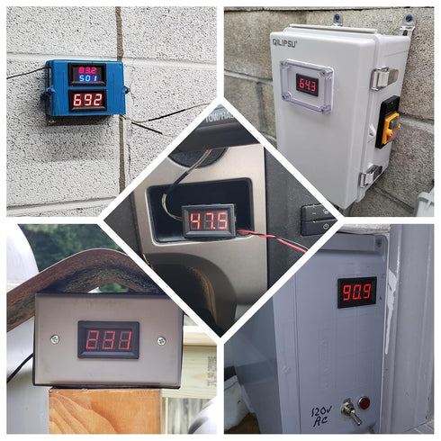 PEMENOL 12V Red Fahrenheit Digital Temperature Meter -76F~999F LED Display with Industrial Grade K-Type Sensor