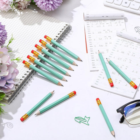 Chivao 288 Pieces Golf Mini Pencils Bulk, Pre Sharpened #2 HB Short Pencils with Eraser for Party Favors