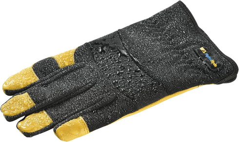 Wells Lamont Men's Slip On HydraHyde Water-Resistant Leather Palm Hybrid Work Gloves, XX-Large 3241XX, Gray