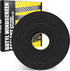 Butyl Rubber Tape Headlight Glue Sealant Rope, 14.8Ft, 9mm Diameter, Black, 1 Roll for Automotive