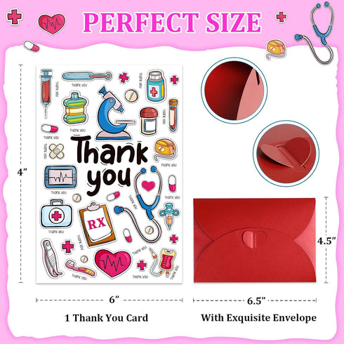 Nurse Thank You Card - Thank You Gifts Cards for Doctors Nurses Preceptor Gift Nurses Day Cards Preceptor Gifts Nursing