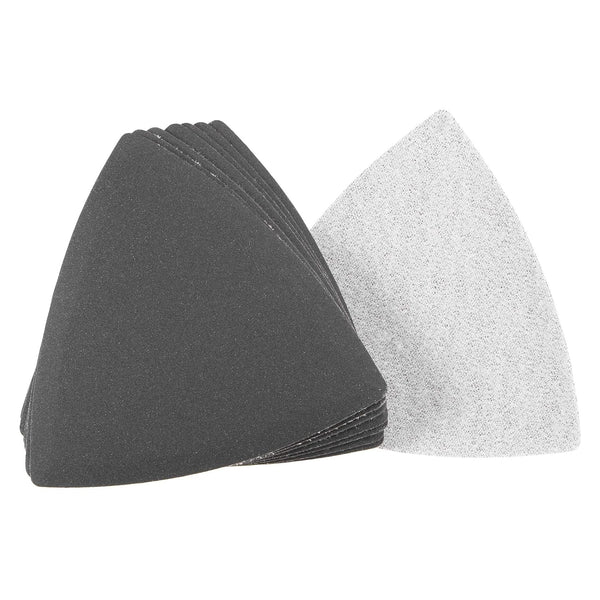 uxcell Triangular Sandpaper Hook and Loop Triangle Sanding Pad Fit 3-1/2" Oscillating Multi-Tool, 400 Grit