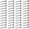 Ravinte 48 Pack Satin Nickel Spring Door Stoppers with Rubber Bumper, Door Stoppers for Bottom of Door