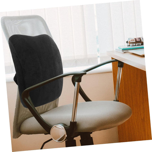 FUNNETOYU 1Pc Ergonomic Memory Foam Back Support Cushion for Car and Office Lightweight Relief Pillow for Tv Reading