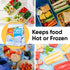 Frozen (5, 15.5"x13") Superio Hot and Cold Insulated Bags for Food Delivery, Grocery Shopping Bags, Food Storage
