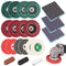 20 PCS 4 Inch Polishing Grinding Wheel Kit, Nylon Fiber Flap Disc