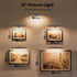 Dimmable 16n, 5000mAh 95+ 350LM Cordless Picture Light for Wall Rechargeable Battery Wall Sconce Art Light, CRI Wall