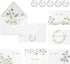 ponatia 50 PACK Floral Thank You Cards With 4x6 Envelopes - Gold