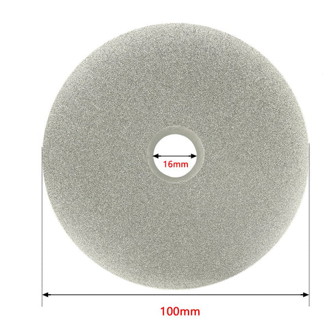 uxcell 100mm 4-inch Grit 240 Diamond Coated Flat Lap Disk Wheel, Grinding Sanding Disc
