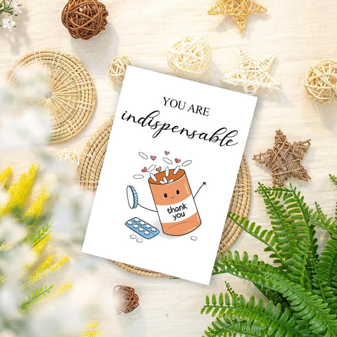 GVMGVM Nurse Day Cards, Funny Medical Dr's Day Thank You Card for Doctor Nurse Pharmacist, Pharmacy Tech Gift, Cute