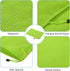 PATIKIL Waterproof Zipper File Bags, 3 Pack A5 Document Holders, Pencil Pouch for Office Use, Green Color