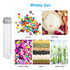 PATIKIL 65ml Test Tubes, 80pcs 5.91x0.98" Clear Plastic Containers with Caps for Candy, Bath Salt, and Scientific