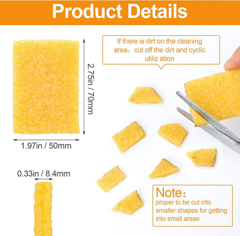 PAGOW 10PCS Rubber Cement Eraser, Cleaning Tool for Removing Adhesive Residues from Paper Plastic and More